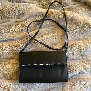 Mini satin crossbody bag